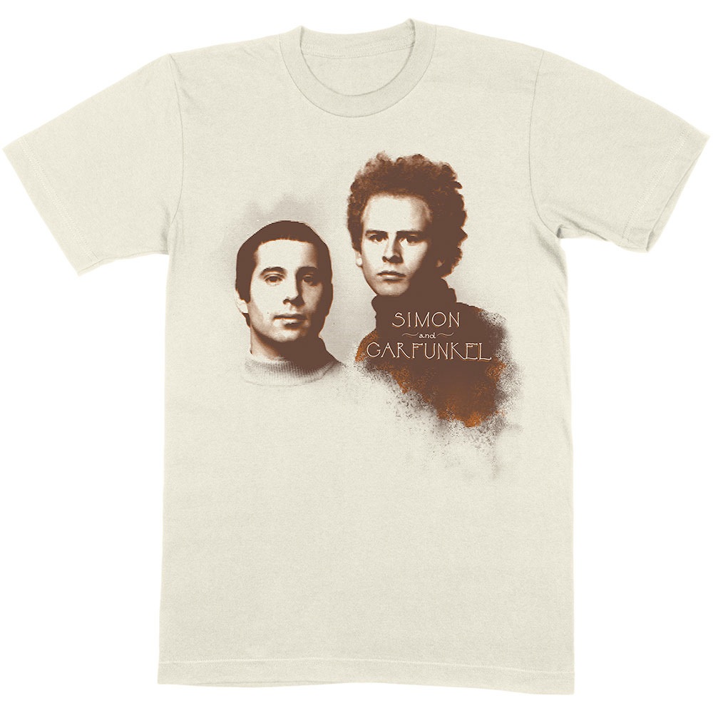 Simon & Garfunkel - Faces Tshirt Homme - Crème